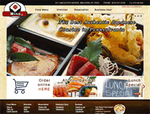 Tablet Screenshot of minosushi.com